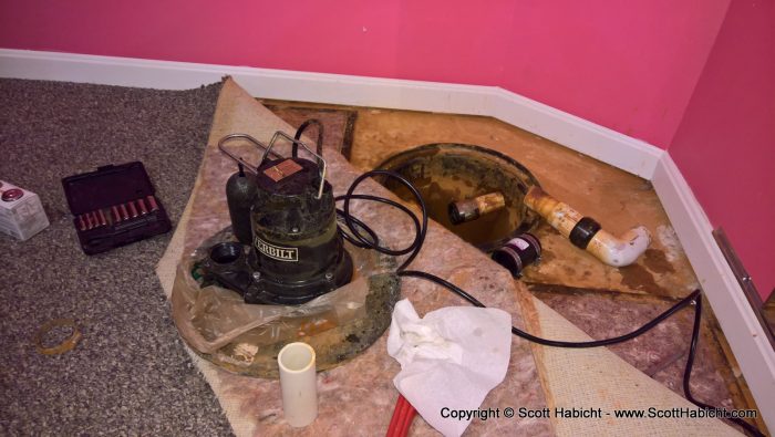 Time to replace the sump pump.