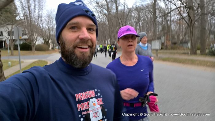 Molly and I ran a 5K together.