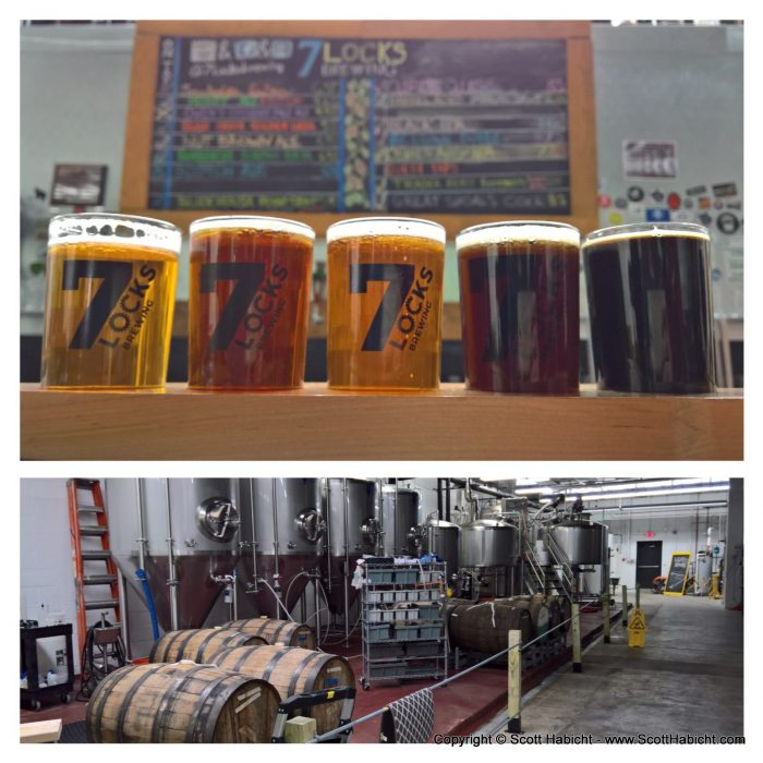 Molly and I checked out 7 Locks brewing.