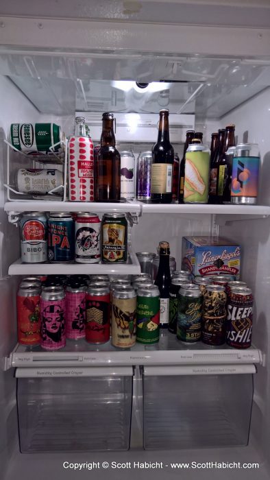 I love when my fridge has lots of different beers.