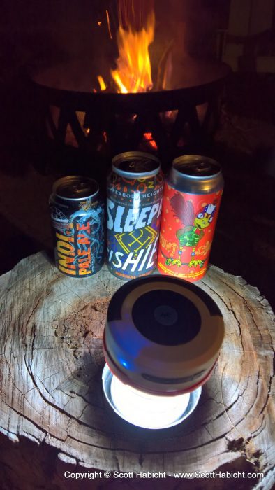 Fireside beerporn.