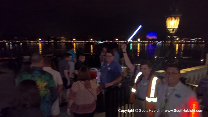 Later that night we were given exclusive access to the fireworks at Epcot.