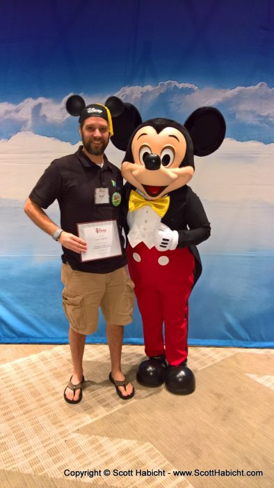 I "graduated" and got my photo with Mickey!!