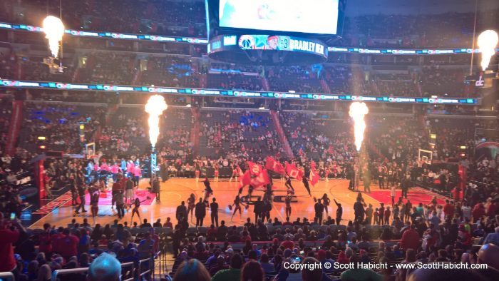 Molly and I went to a Wizards game in DC.