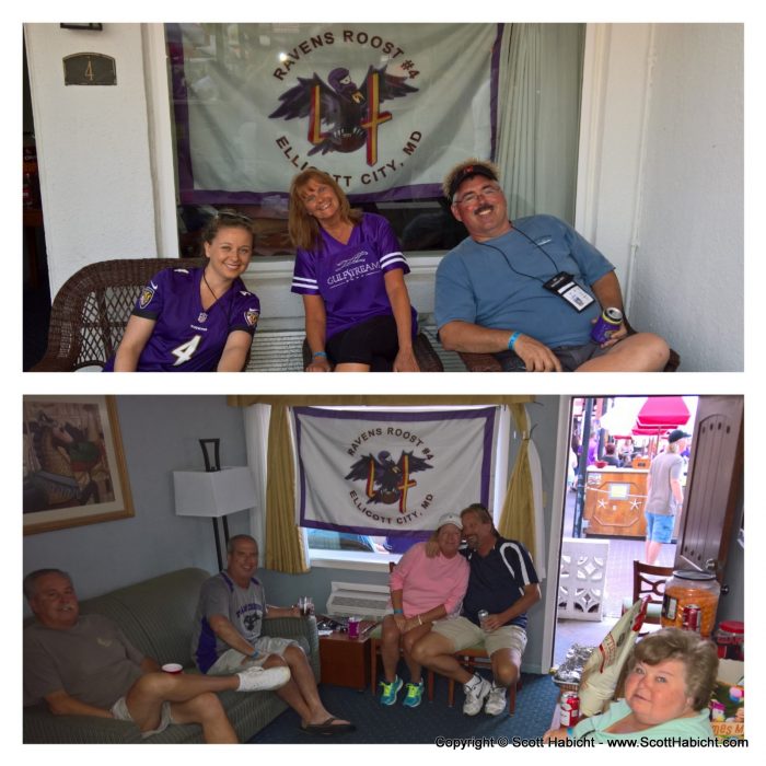 The Ravens Roost party was in full swing.