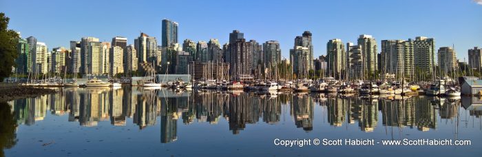 On our way out, I grabbed this shot of Vancouver.