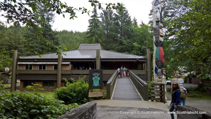 We made it to the Totem Heritage Center and Molly was very excited.