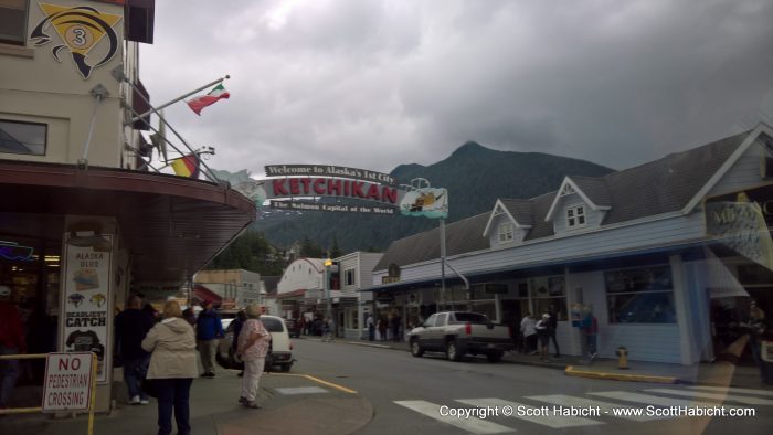 We headed into downtown Ketchikan...