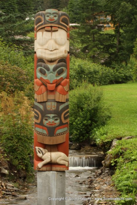 Totem poles everywhere.