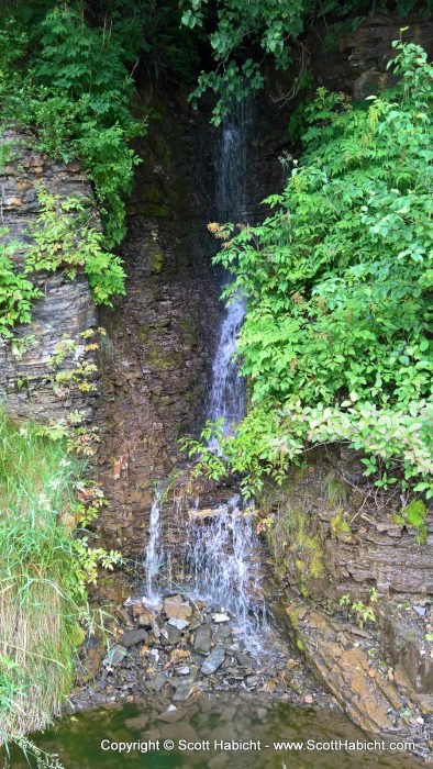 There were lots of little waterfalls.