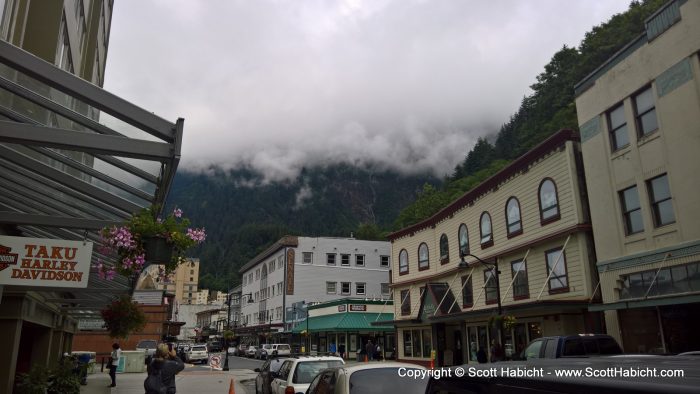 The top of the mountain was obscured by clouds. (Any Pink Floyd fans out there?)