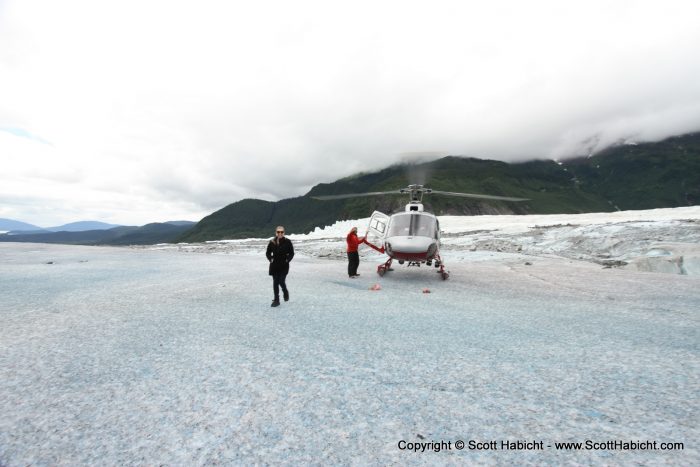 We touched down and it was difficult to fathom the size when you were standing on it.