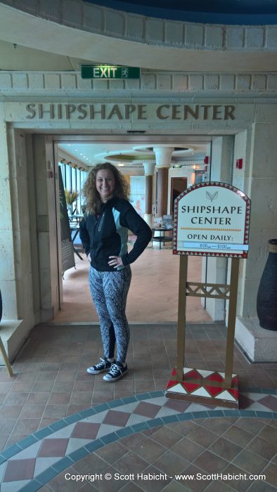 We headed up to the shipshape center for some relax time...