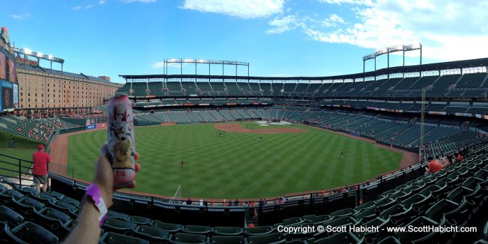 But I went to an Orioles game that night.