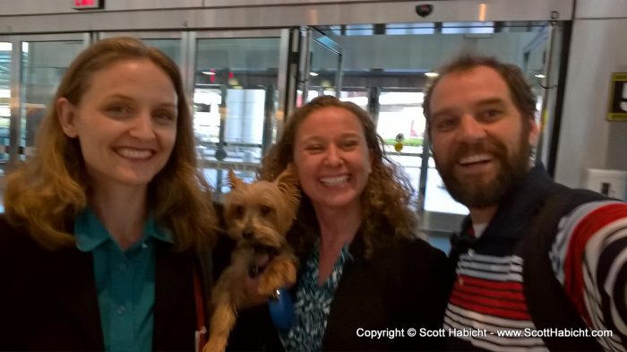 Molly's sister, Nina, was in town, and we met her at the airport.