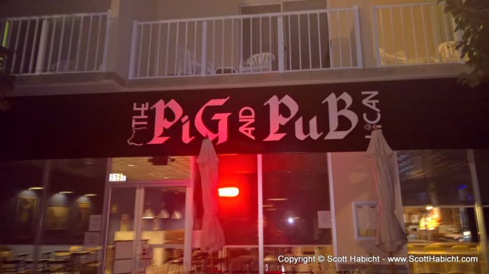 We ended up at the Pig and Pug later that night...