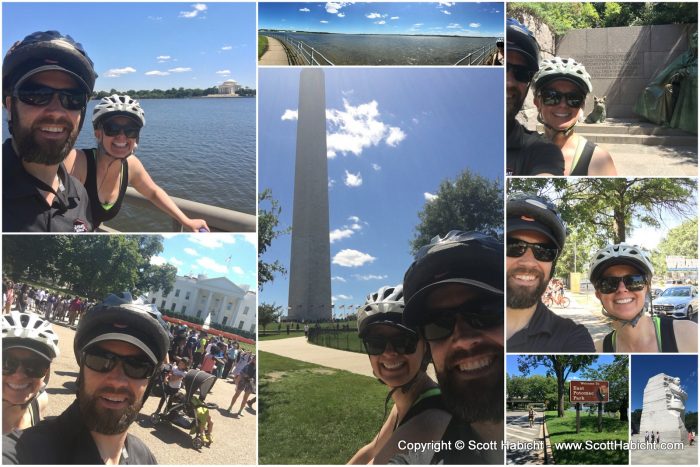 We rode all over DC checking out the monuments and sights...