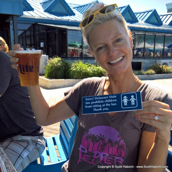 They had a bar at the ferry that Kelli loved!!!!