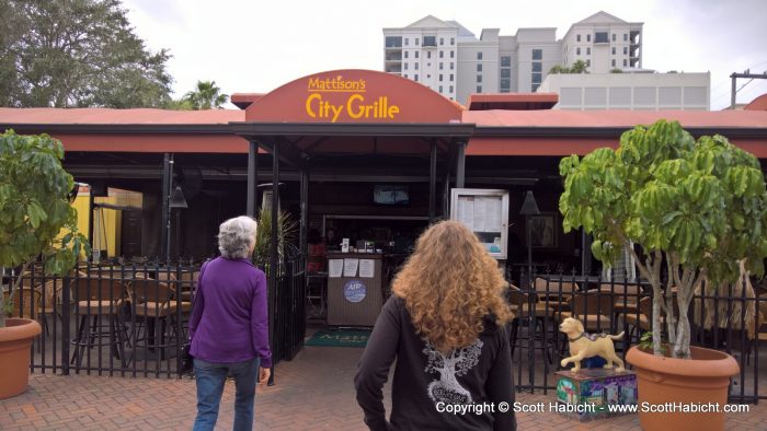 We were walking around downtown Sarasota, and stopped for a drink at Mattison's.