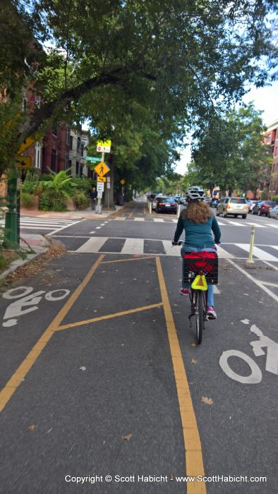 Later, Molly and I went for a ride in DC.