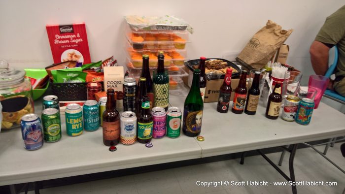 A beer tasting at work.