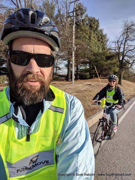 Nice day for January, so Molly and I went for a ride.