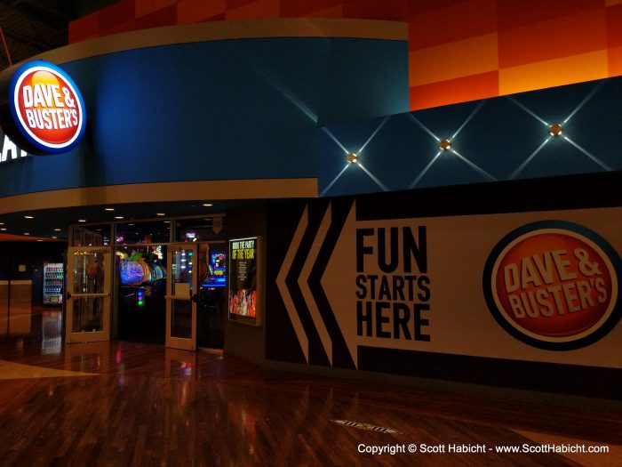 As part of team building, we went to Dave & Buster's.