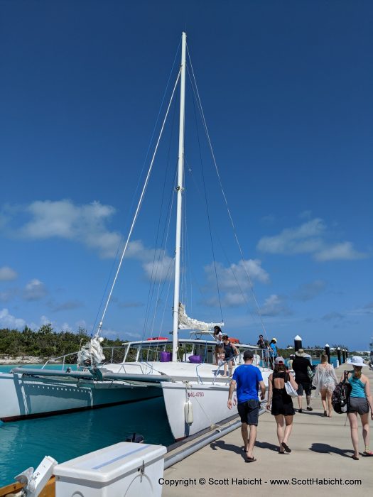 This day found us on a catamaran sailboat.