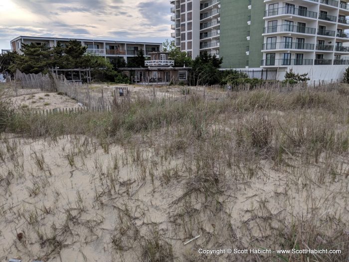 And then back out to the beach. A nice shot of the condo.