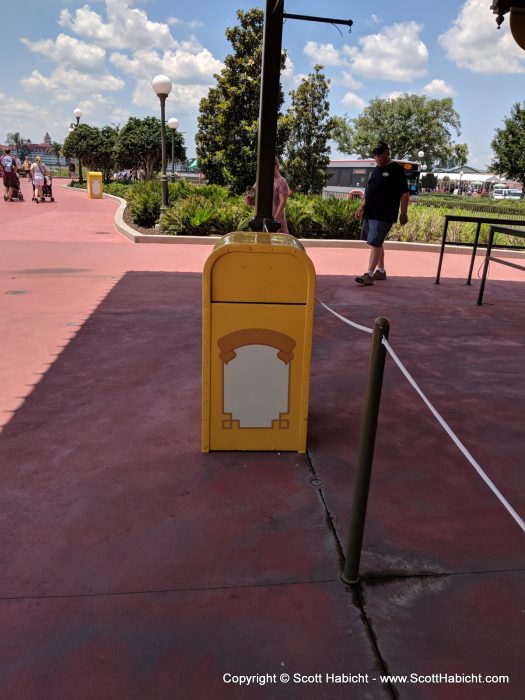 Walt Disney invented and popularized the trash can with the flap on the side to hide trash and keep it from blowing away.