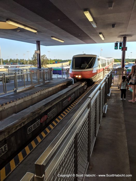 Then hopped on the monorail...