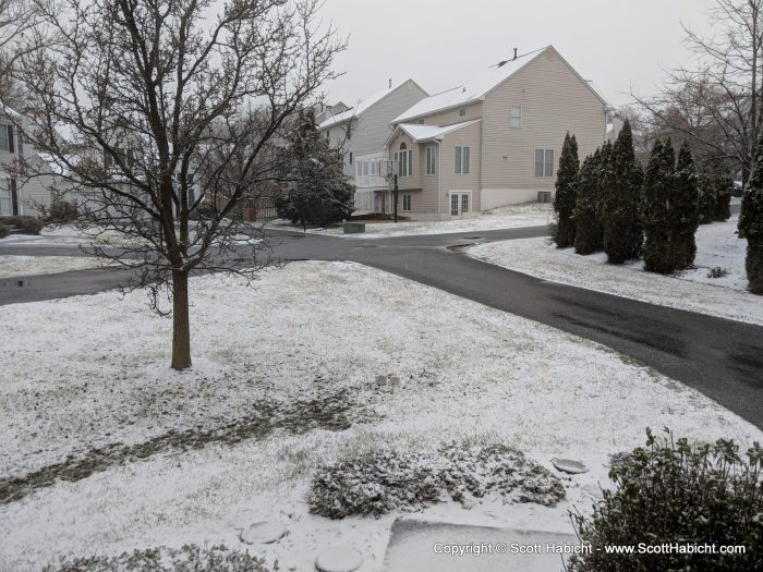 Spring 2018 started with a light snowfall.