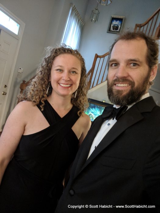 Kelli and Sarah had opted for a black tie wedding, so Molly and I got dressed up.