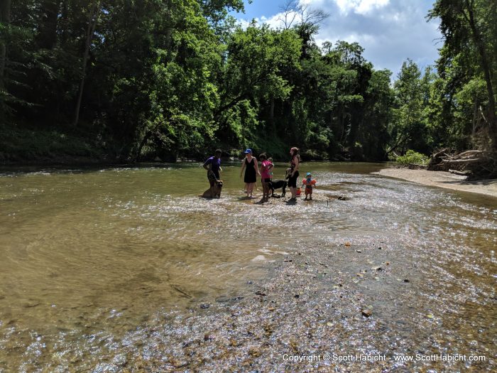 It was a great day to put your feet in the water.