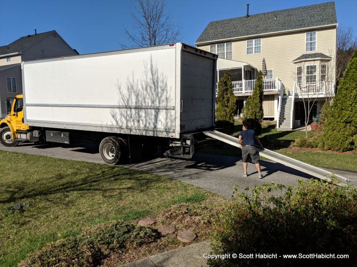 Back at the house it was time to start unloading.