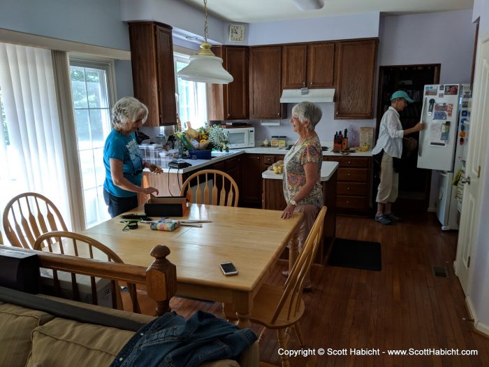 The next day, Molly's family came to the house.