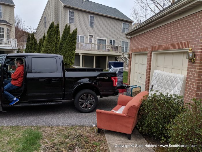 Another donation run, this time we needed a pickup truck. (Thanks Peter.)