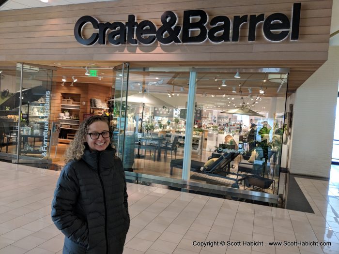 We went to Crate & Barrel...