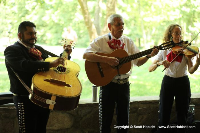 The band started playing some music...