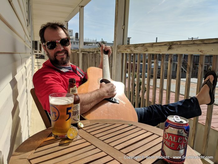 Sometimes we sit on the front porch and enjoy the late day sun.