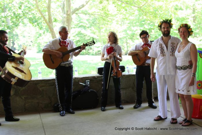 We were so happy with the mariachi band's energy and music.