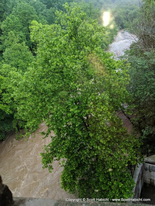 It was right on the (very swollen) Patapsco river.