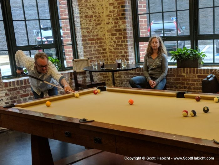 He had a pool table, too!!