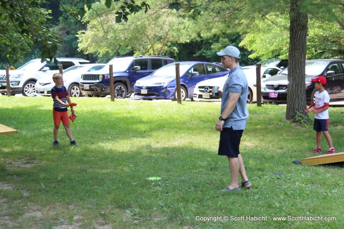 Corn hole was a hit!