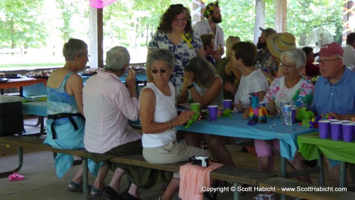 Molly's friends and family traveled from near and far to be there.