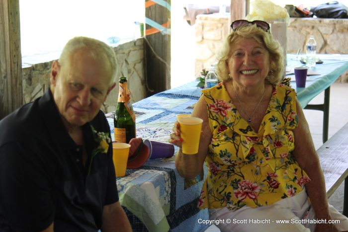 Molly's dad, Rob, and her Great-Aunt Ruth.