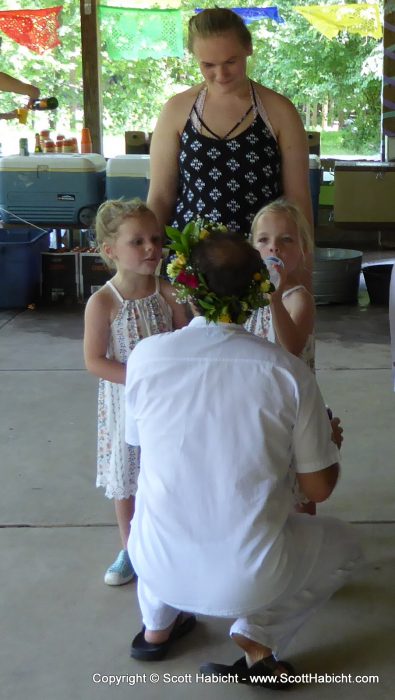 Clockwise from left - Aubrey, Skyler, Ellie, and Scott.