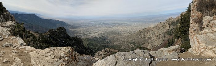 We hiked down to this vantage point, but I was getting light headed from the thin air...